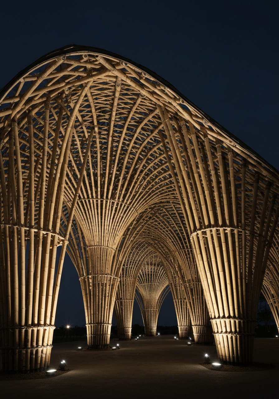 Estructura de bambú de Jaime Peña