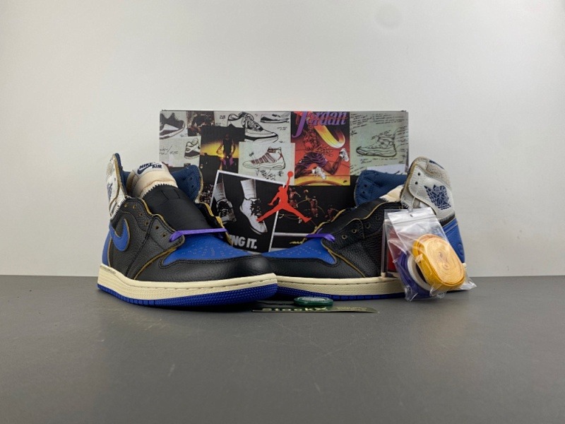 Air Jordan 1 High 'Fragment Black/Blue'