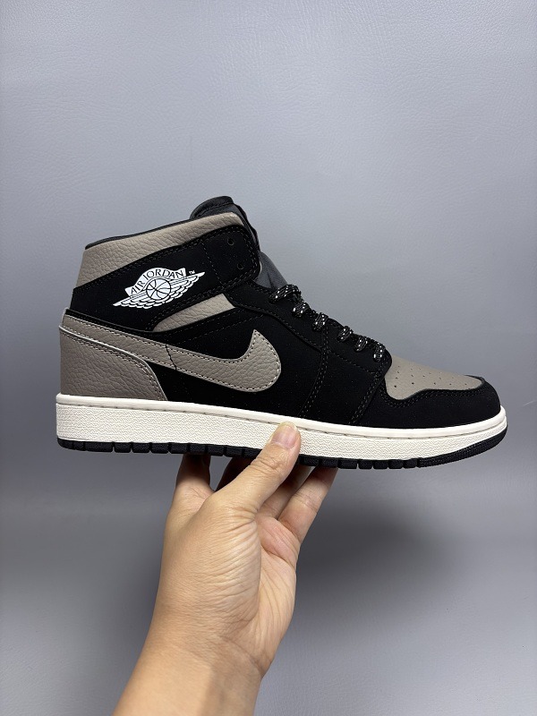 Air Jordan 1 Mid 'Black/Grey'