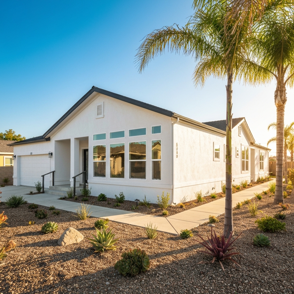 Beautiful manufactured home exterior