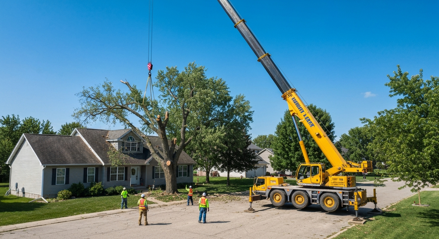 Professional tree removal in Muscatine, Iowa