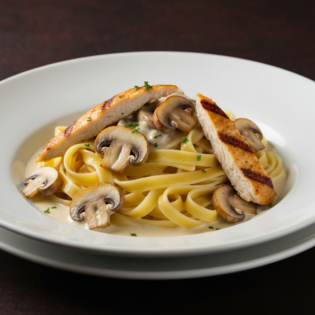 Fettuccine Chicken Mushroom
