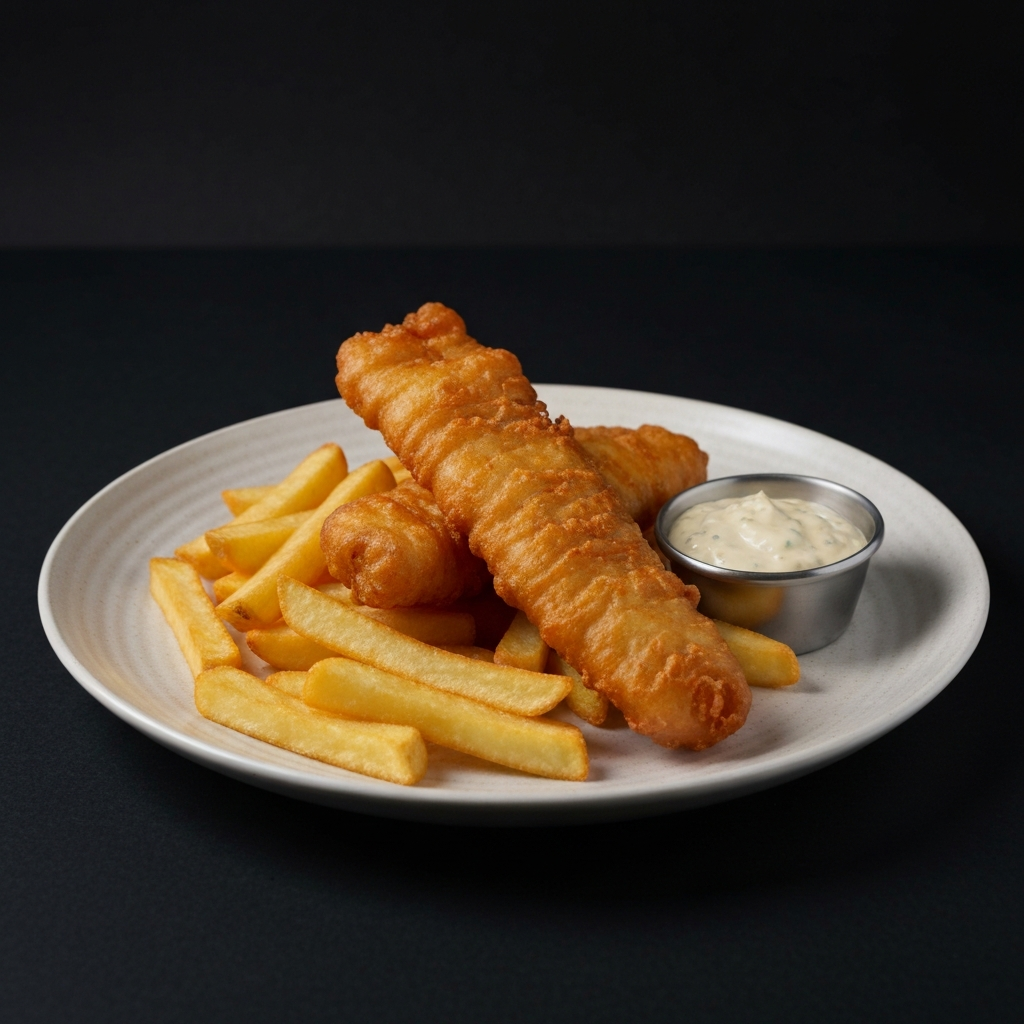 Crispy fish and chips served at Coffee and Dreams Adelaide