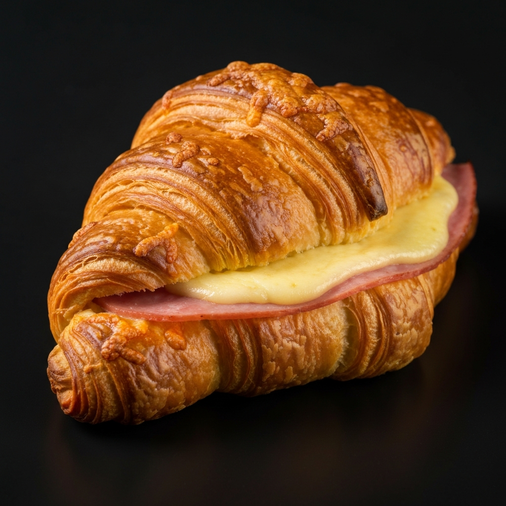 Ham and cheese croissant from Coffee and Dreams Adelaide CBD