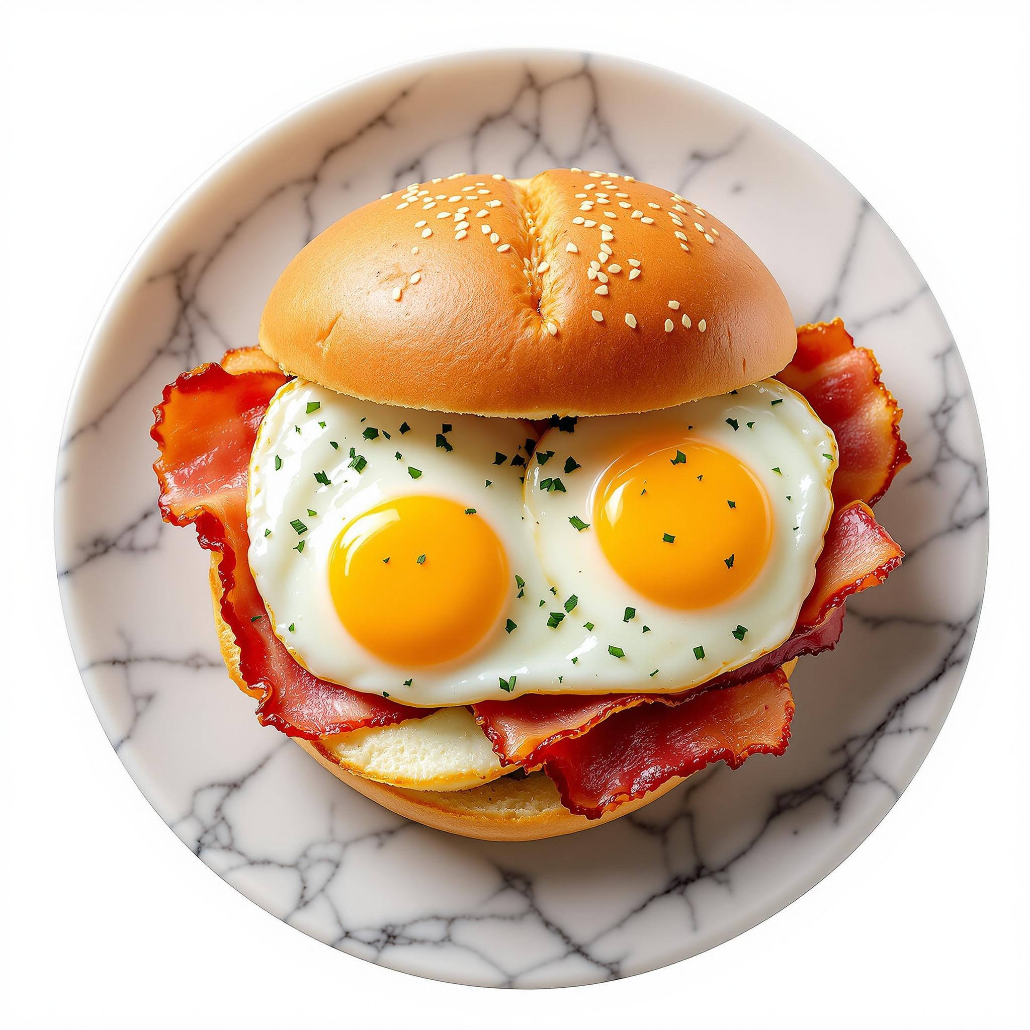 Bacon and egg roll all-day bite at Coffee and Dreams Adelaide