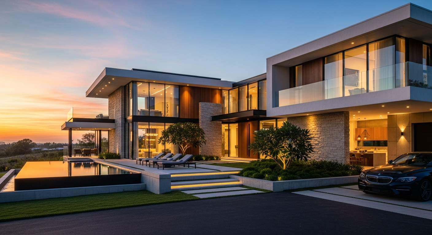 Luxury real estate exterior