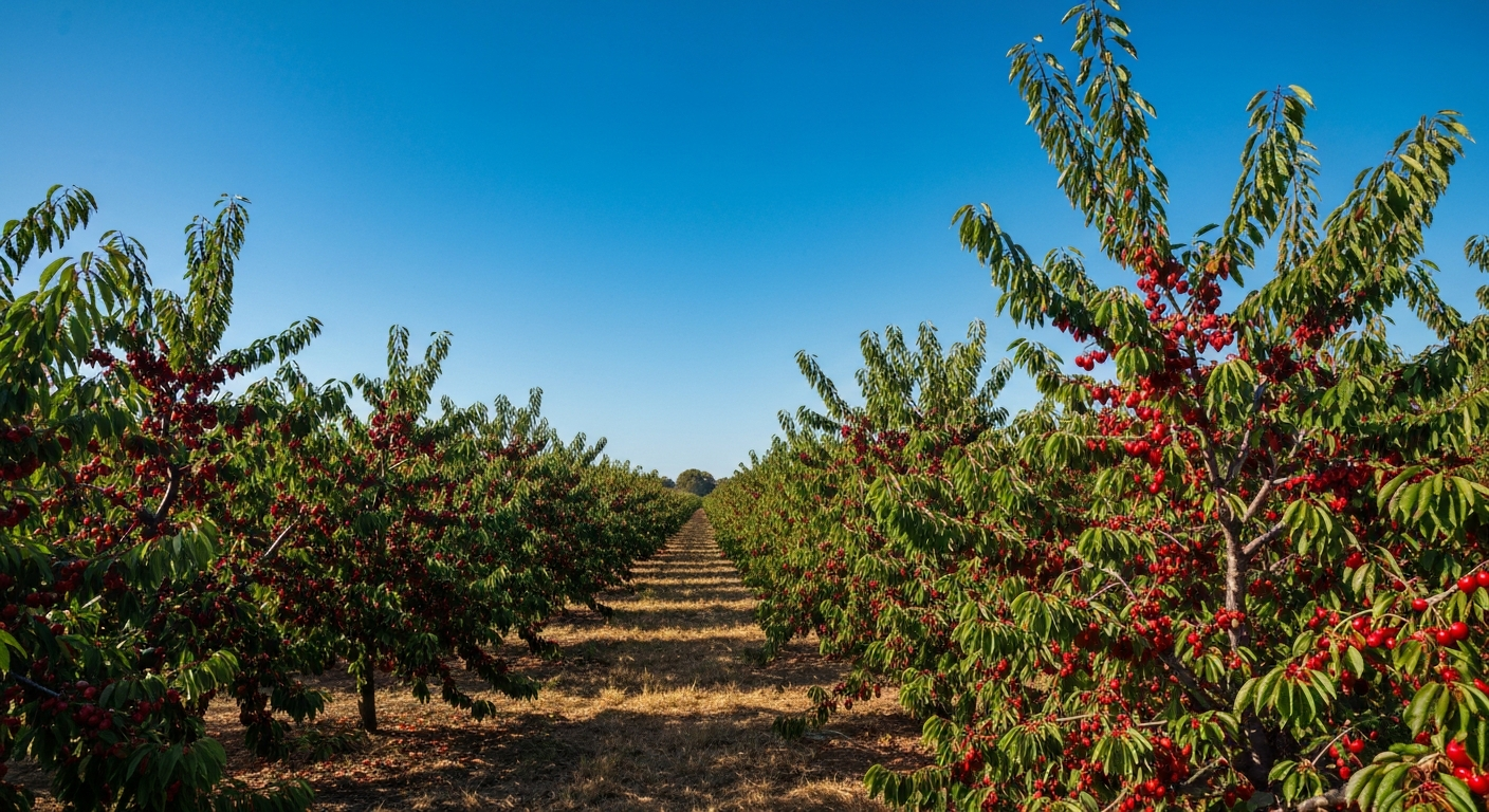 Young Cherry Orchards
