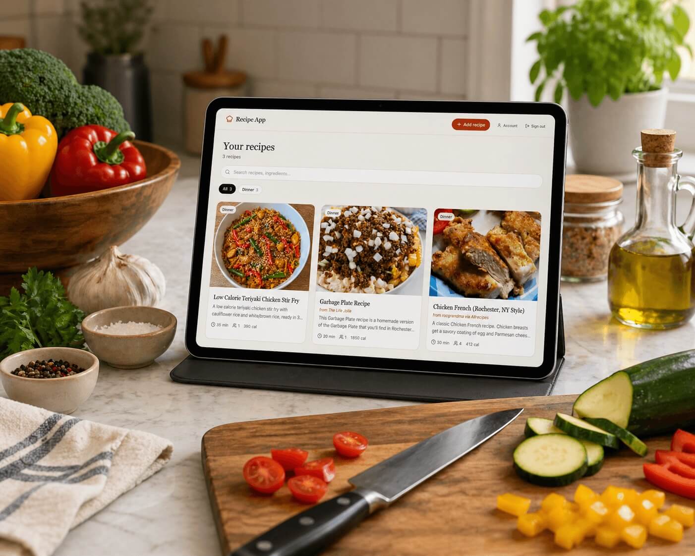 Recipe App Dashboard