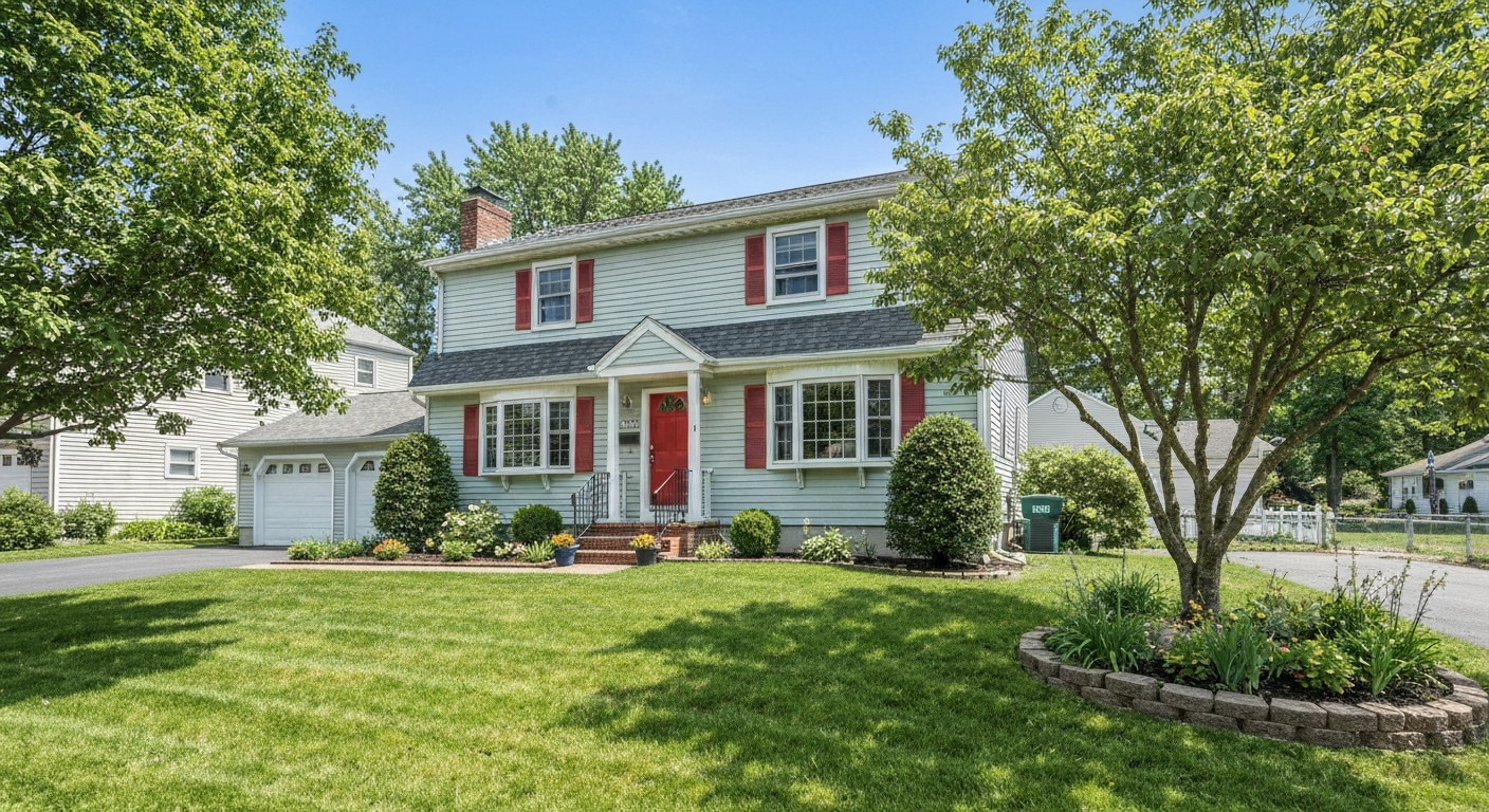 Beautiful suburban home representing real estate in Hainesport New Jersey