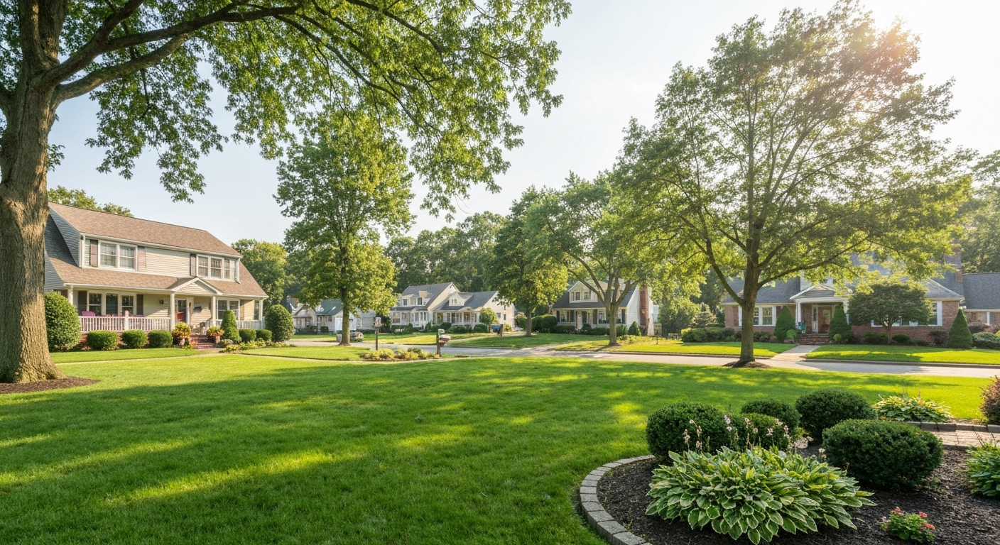 Beautiful suburban home representing real estate and living costs in Hainesport New Jersey
