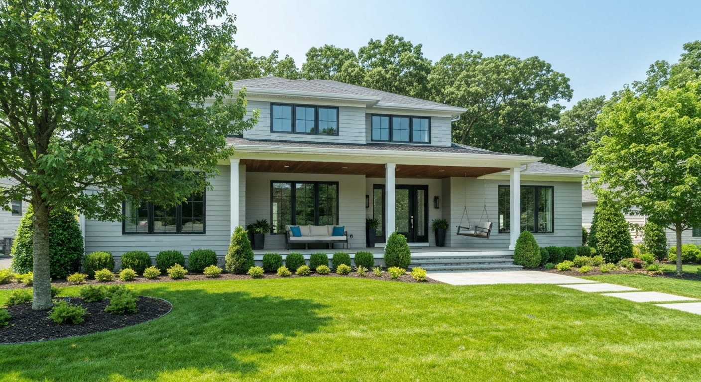 Beautiful suburban home representing real estate in Hainesport New Jersey