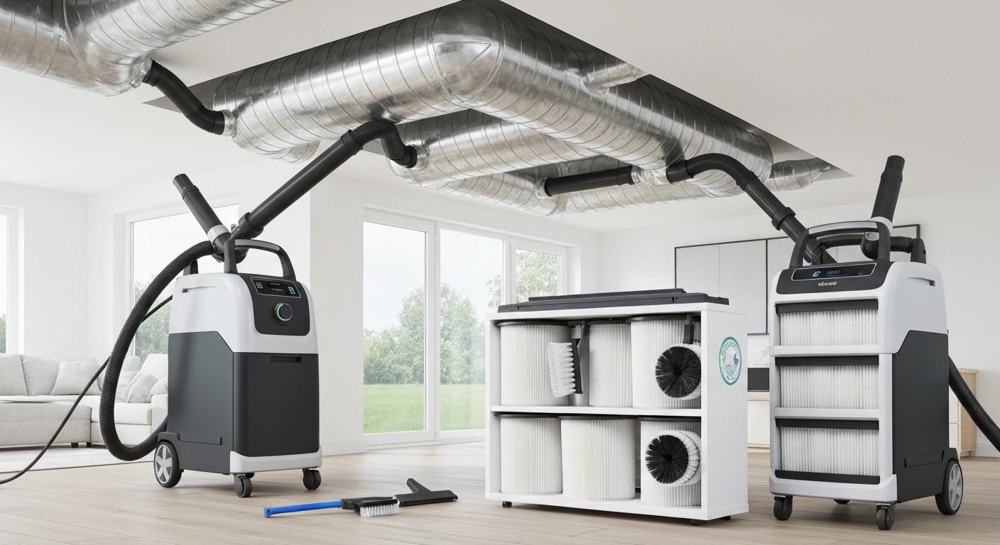 Professional duct cleaning equipment