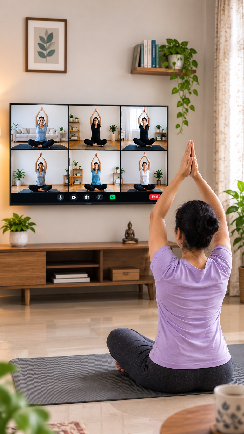 Online group yoga class 5