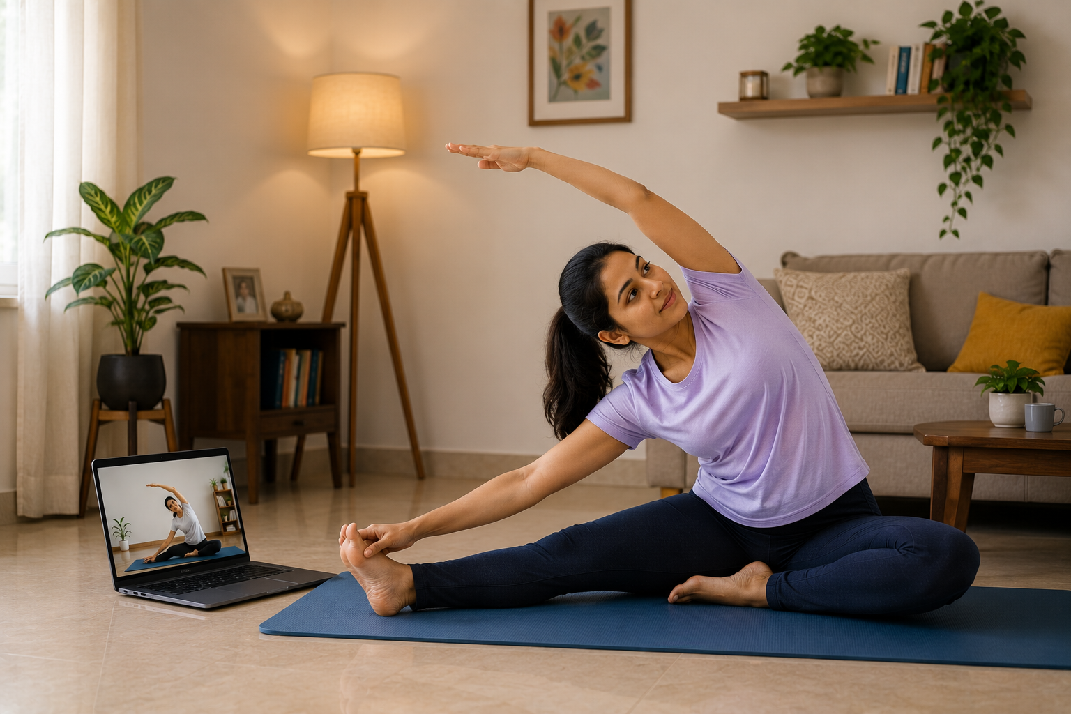 Online group yoga class 3