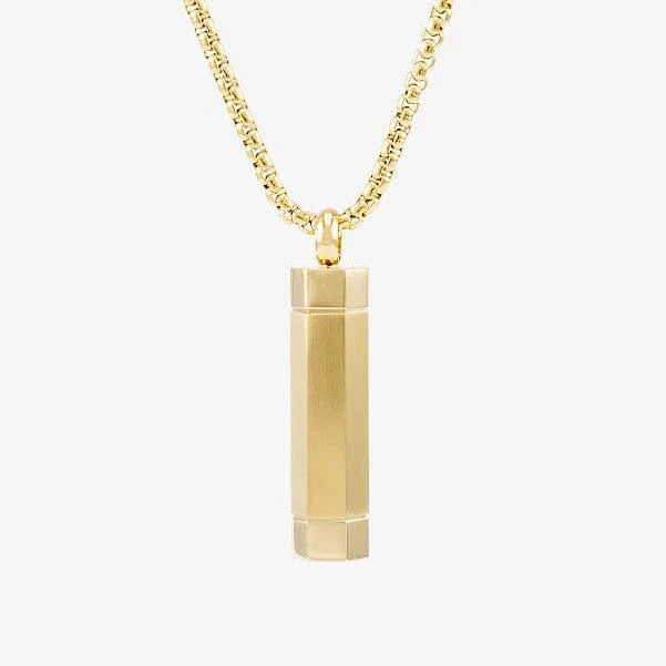 Pendentif cylindre or