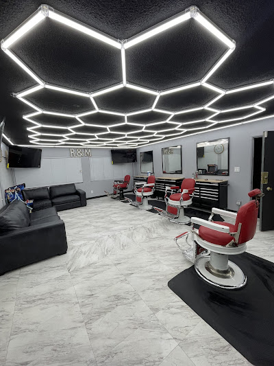 R&M Barbershop interior