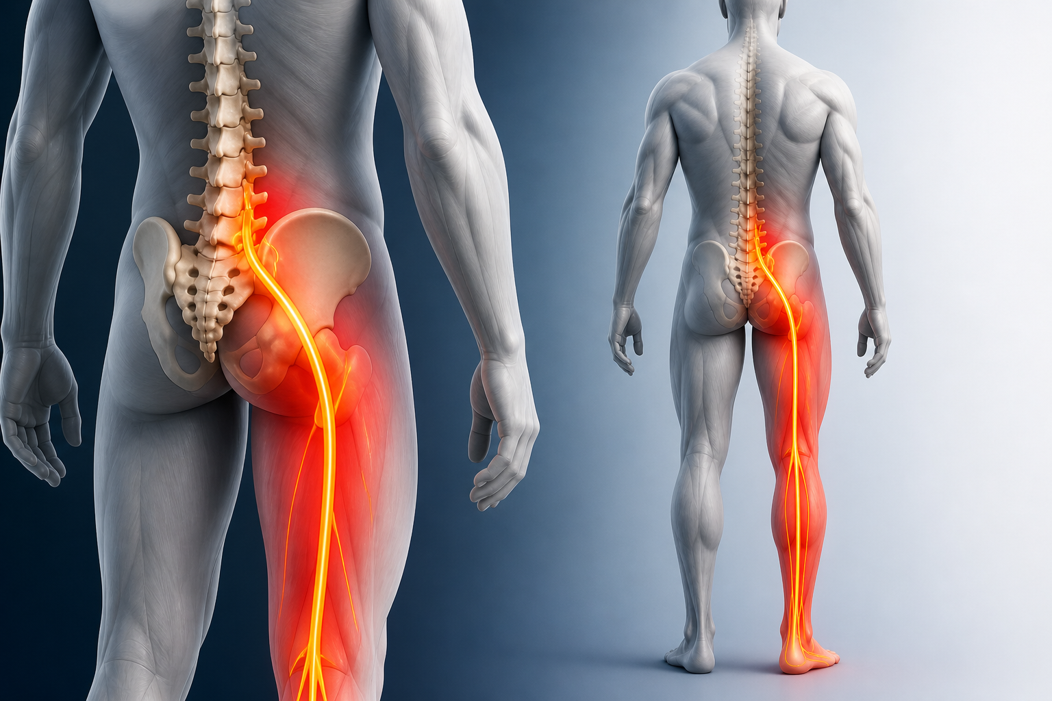 Sciatica nerve pain diagram