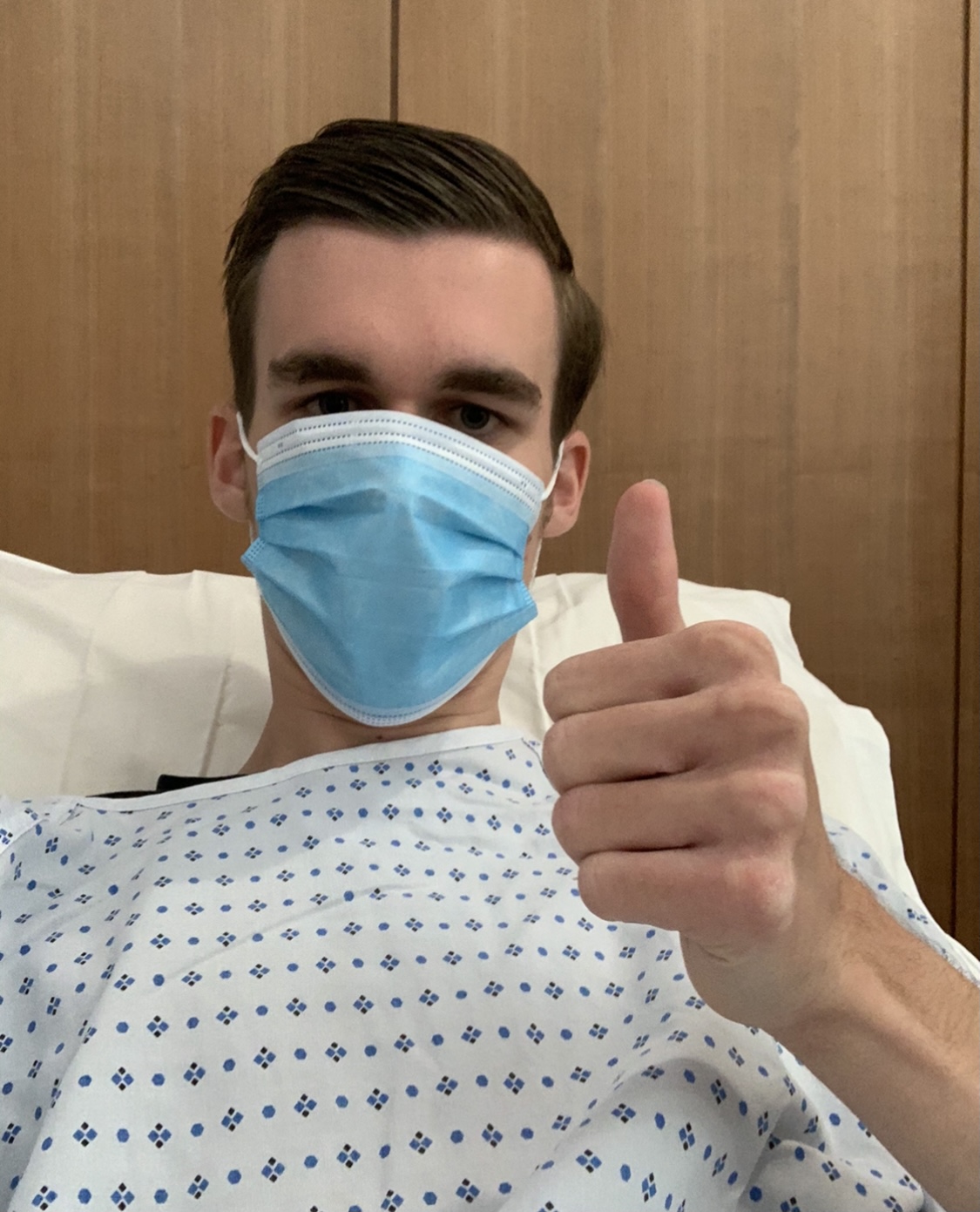 Benji in hospital