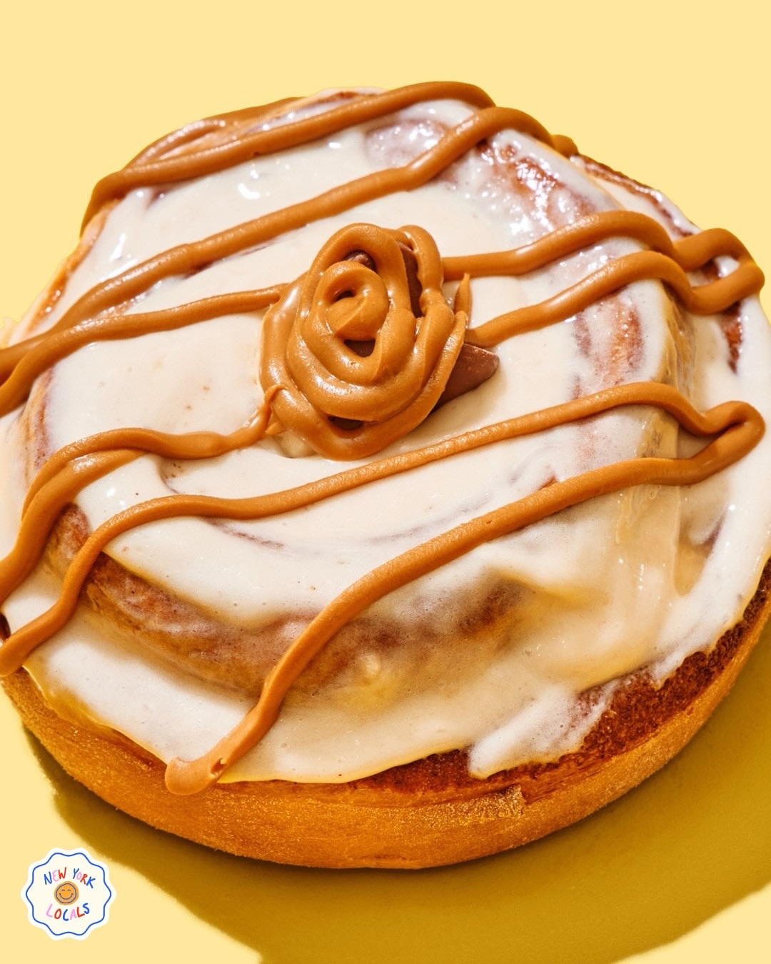 Fresh Benji's Buns caramel swirl cinnamon bun