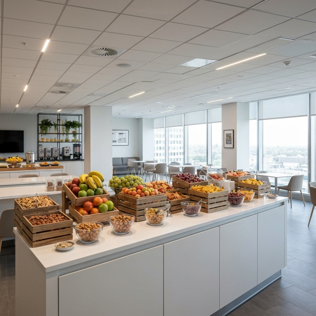 Healthy office cafeteria