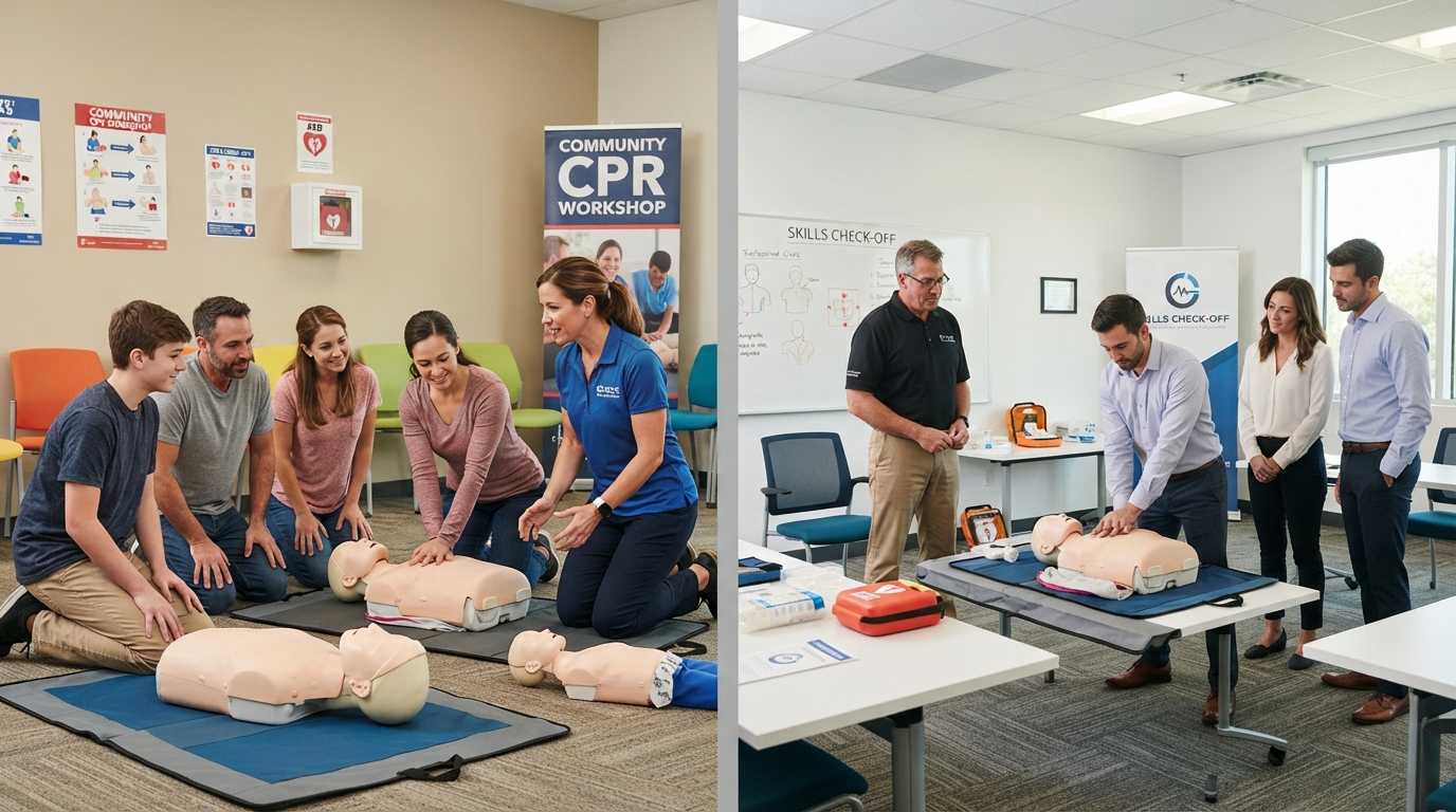 Community CPR Workshop or Certification Course? Choose the Right Training Before You Book