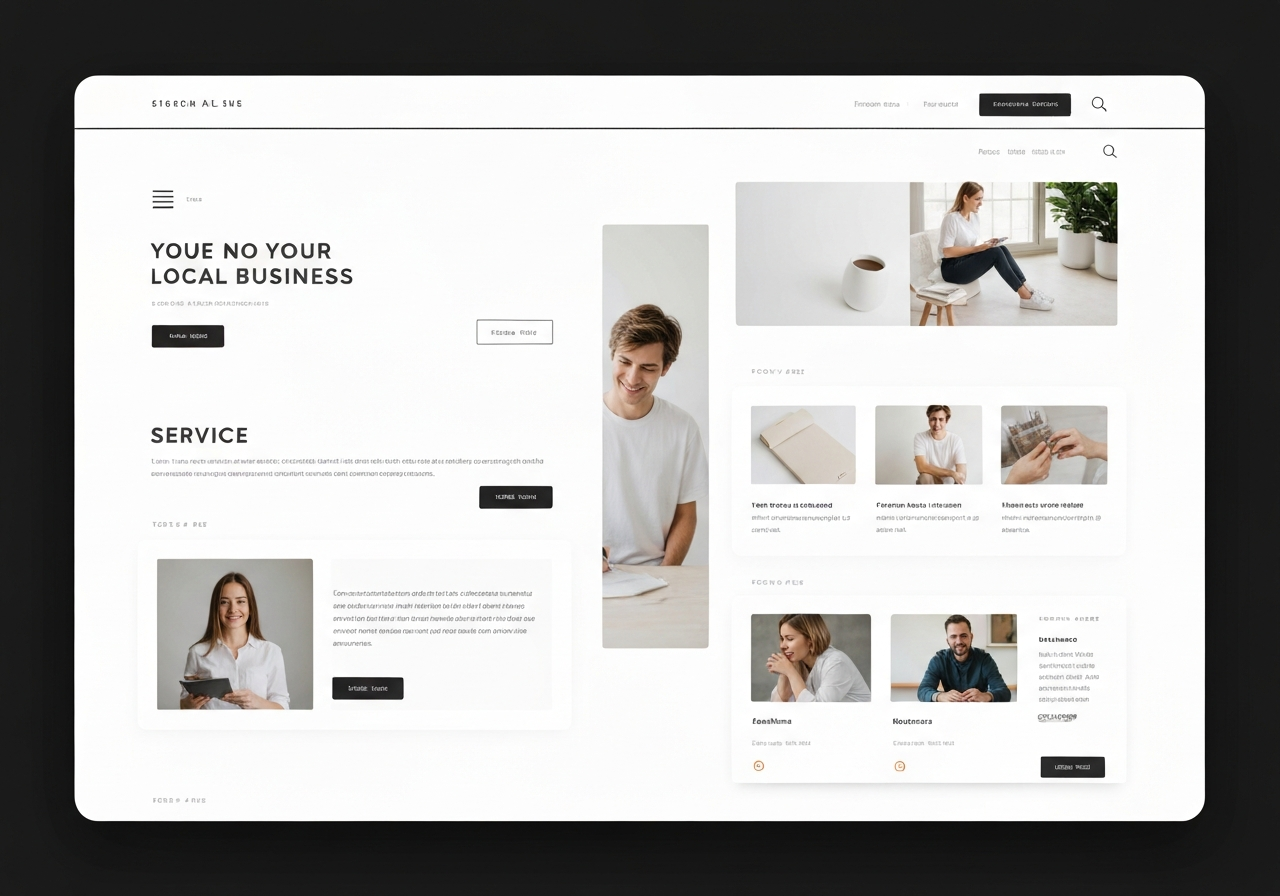 Modern and clean website example