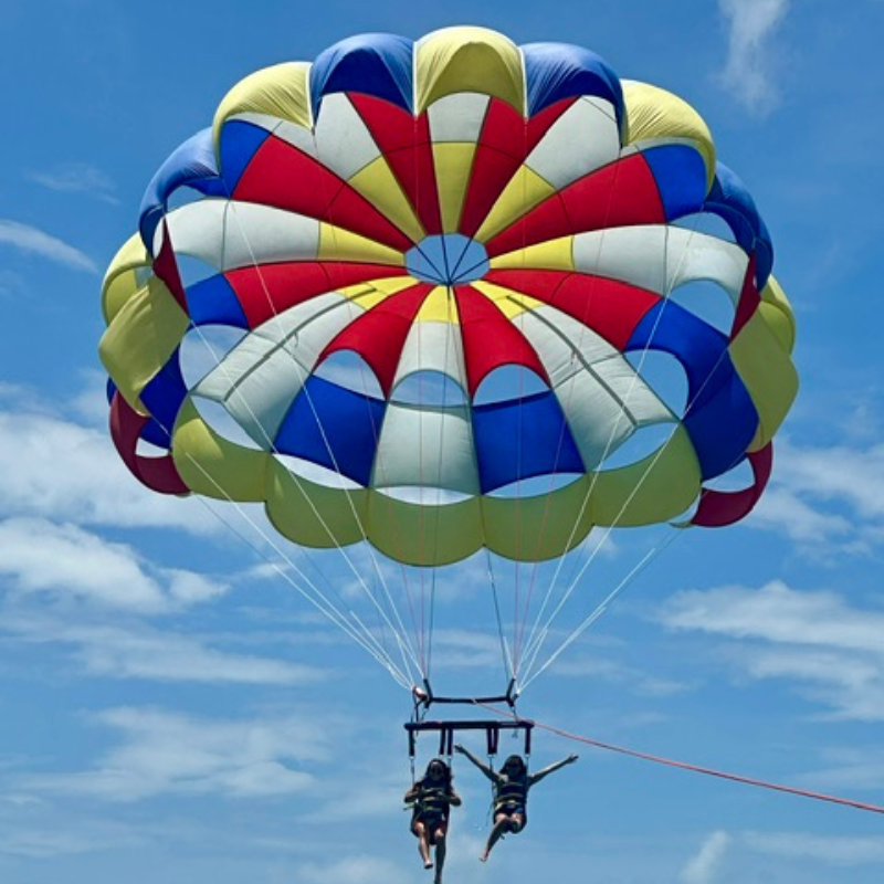 Parasailing high up