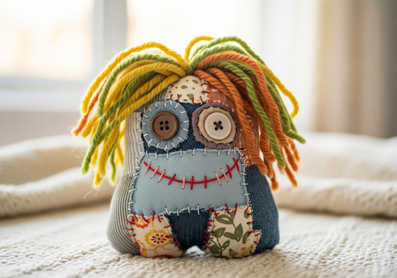 Handmade Stuffdkin Monster