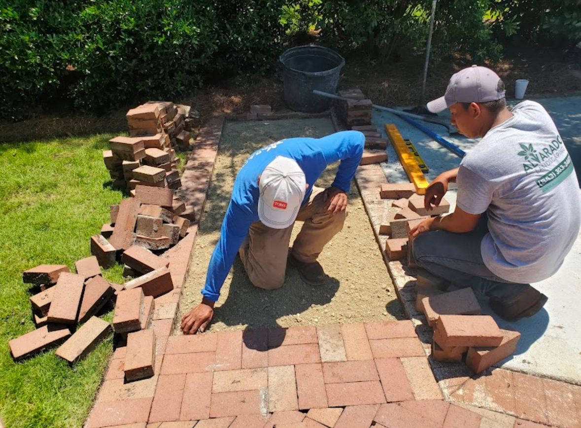 Brick Pathway Construction
