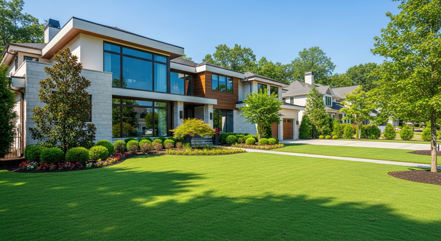 Perfectly maintained lawn in Atlanta