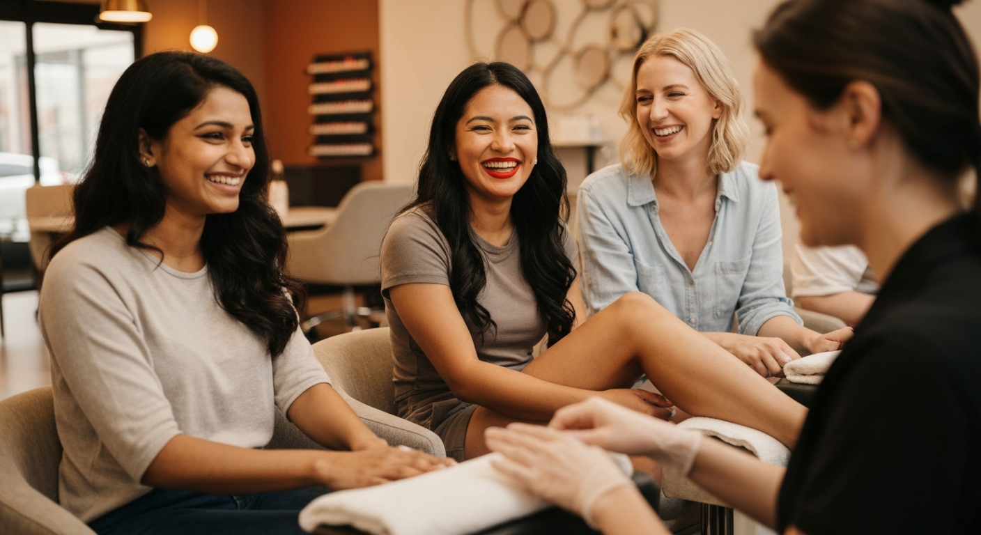 Expert nail technician at Crystals Nails & Spa Bettendorf