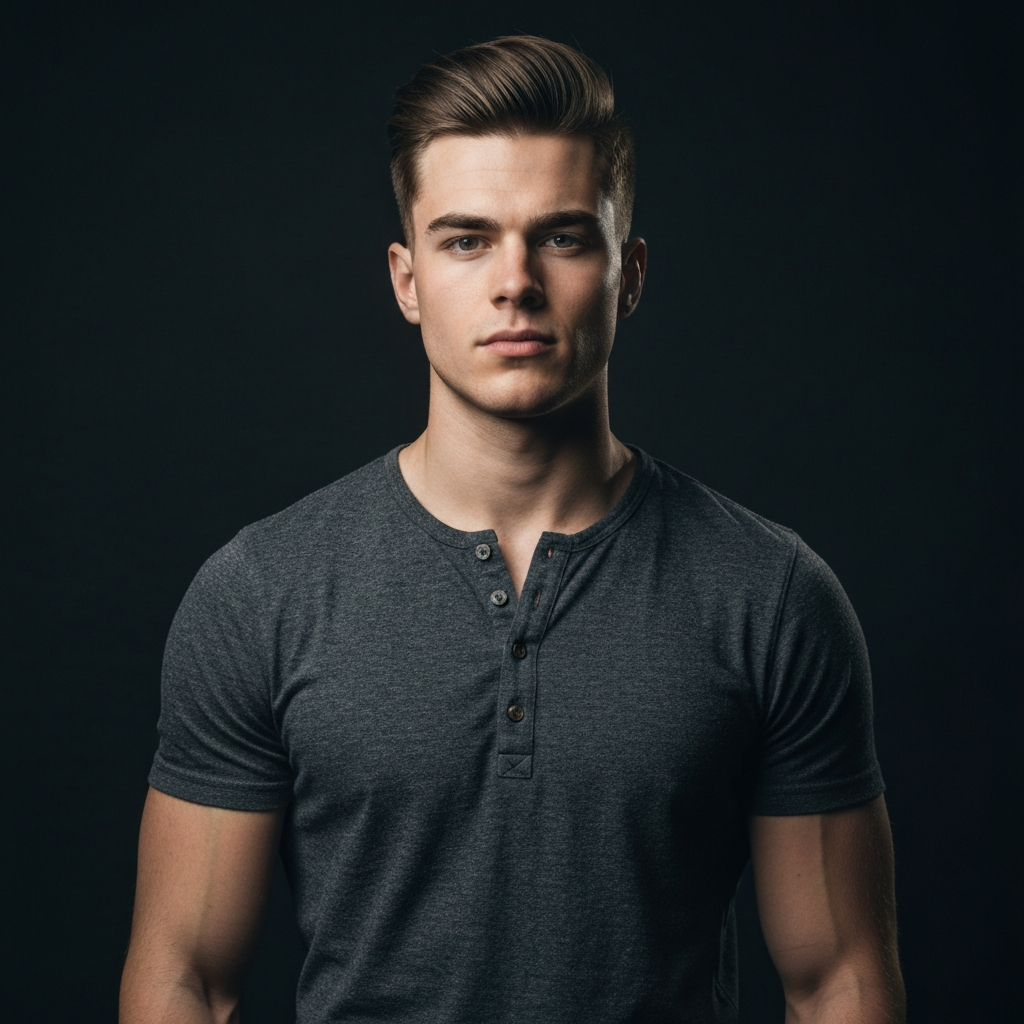 Fresh mid fade haircut portrait — Ace Of Fadez