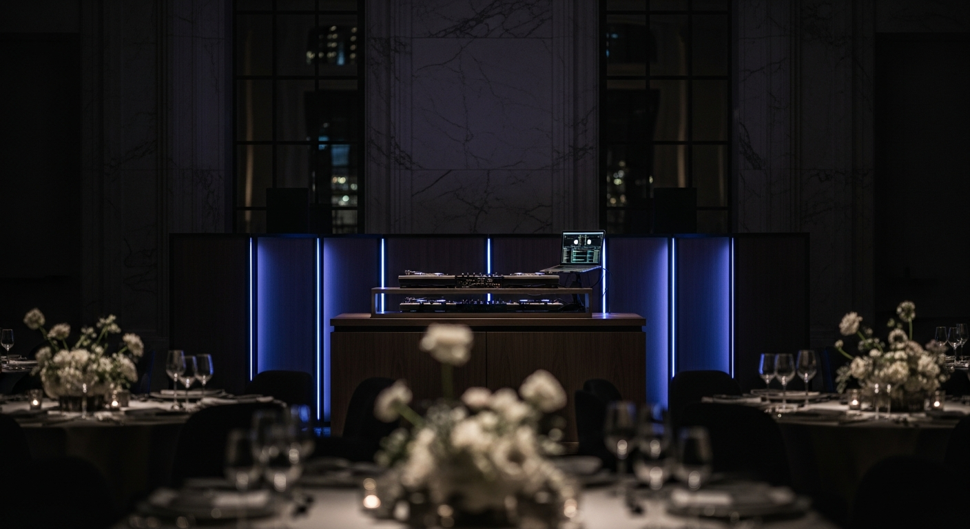 Cinematic Minimalist Wedding Venue