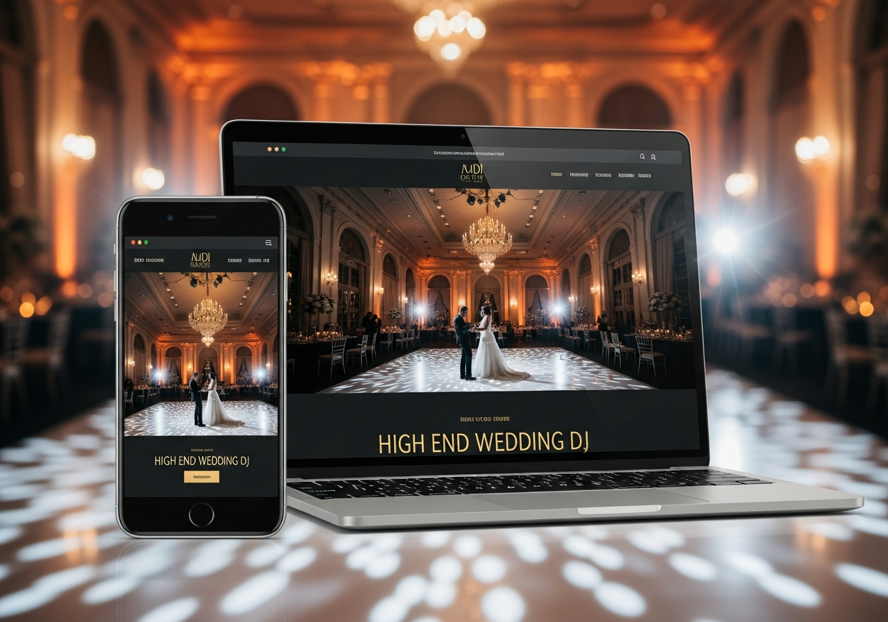 Premium DJ Website Mockup