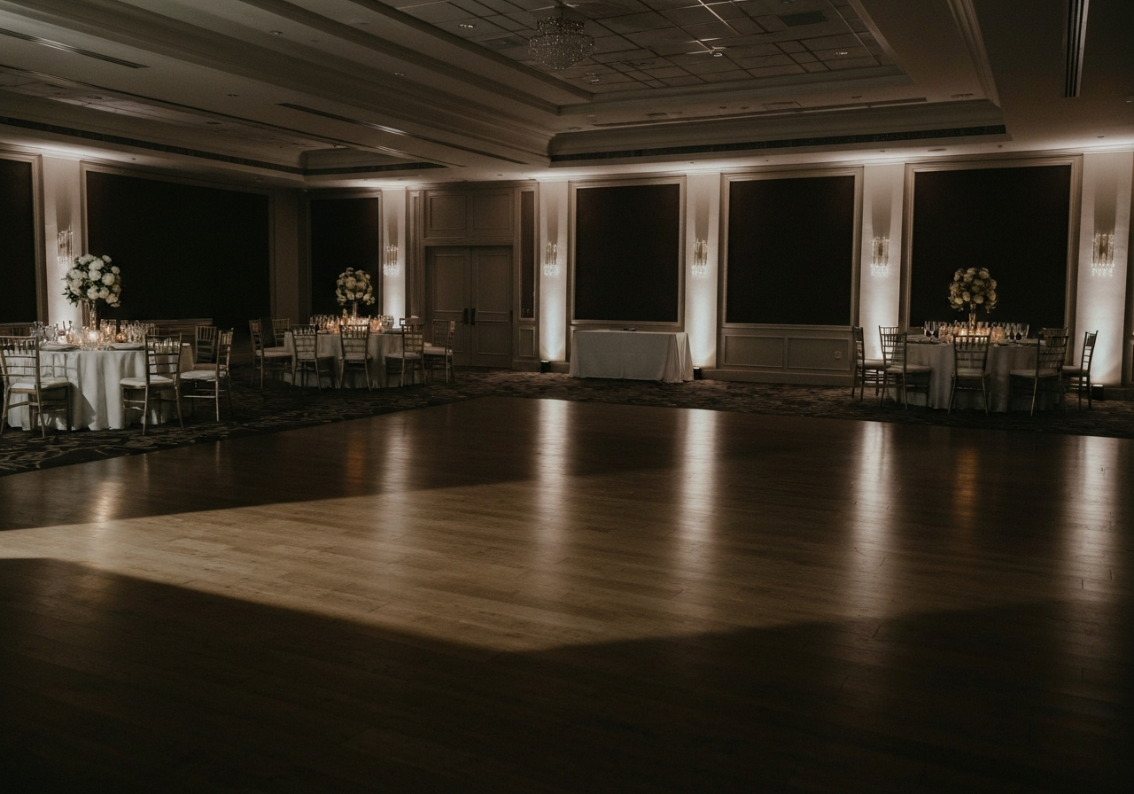 Elegant wedding reception