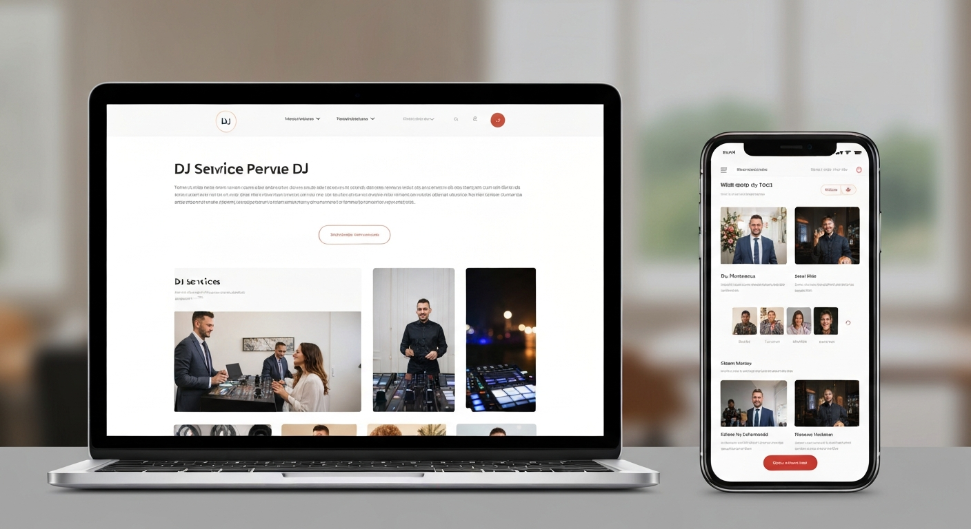 Best Wedding DJ Website Layout for More Inquiries