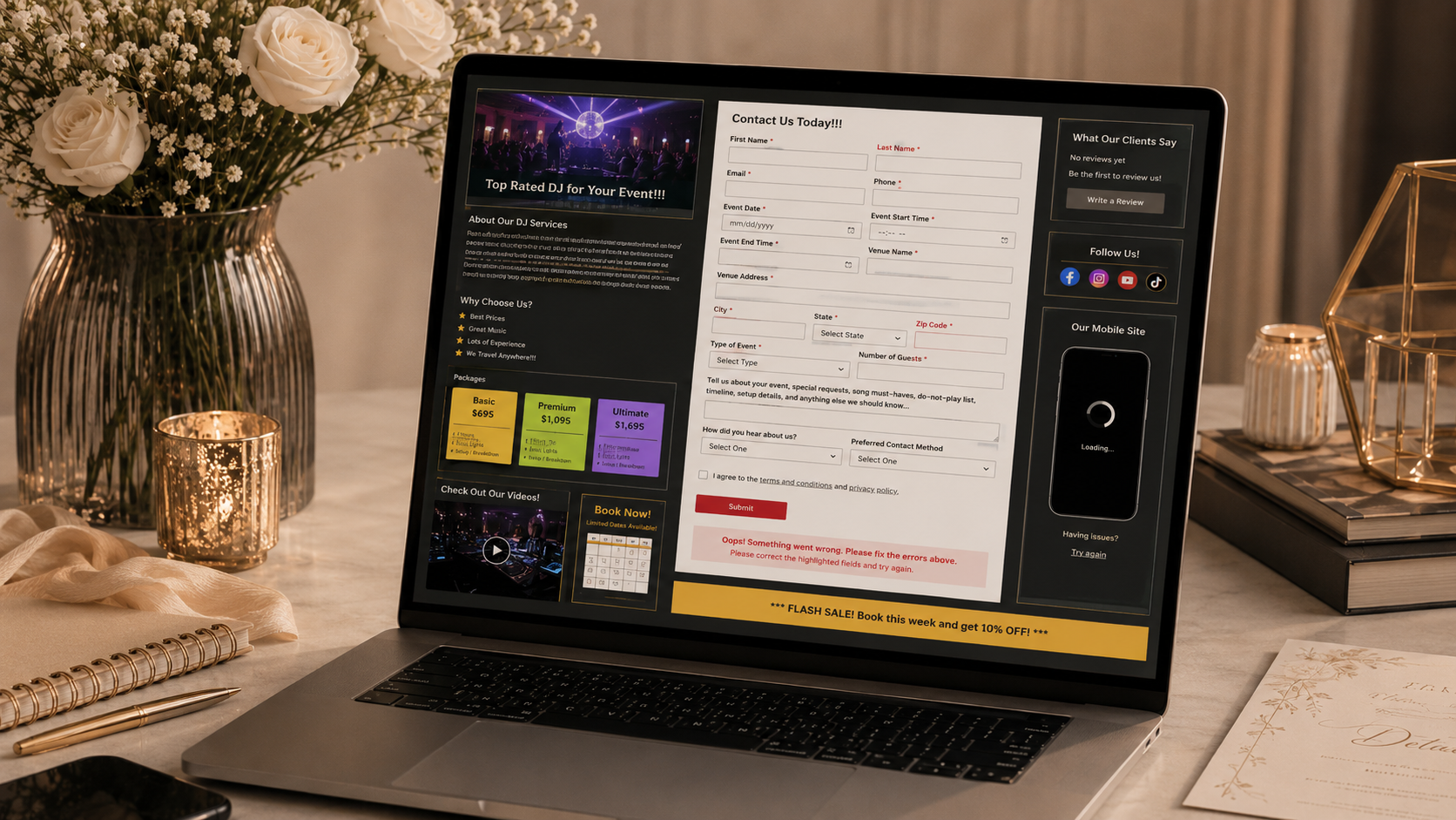 Why Your DJ Website Isn't Getting Inquiries