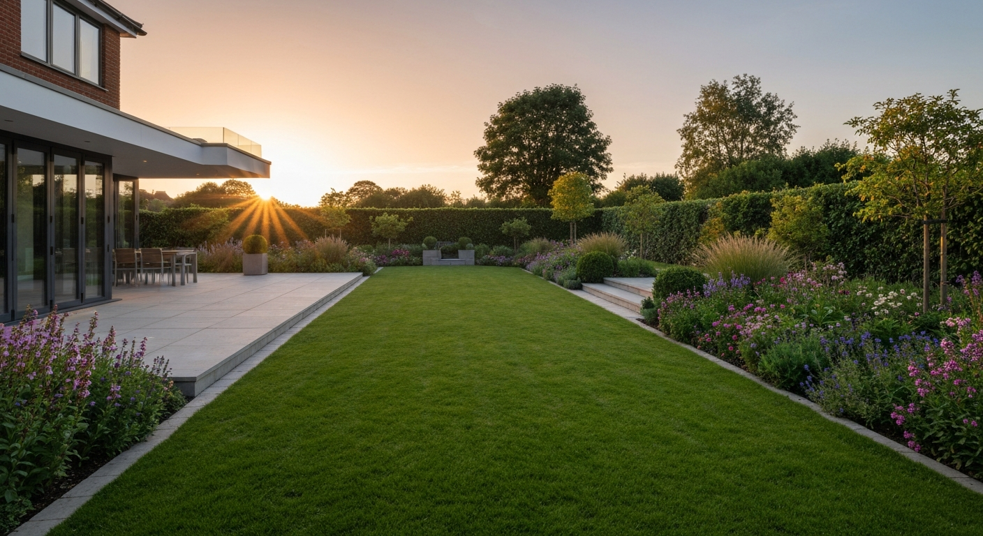 Beautiful completed garden transformation