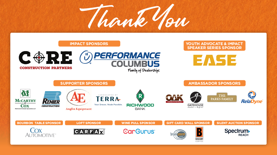 Thank You To Our Sponsors