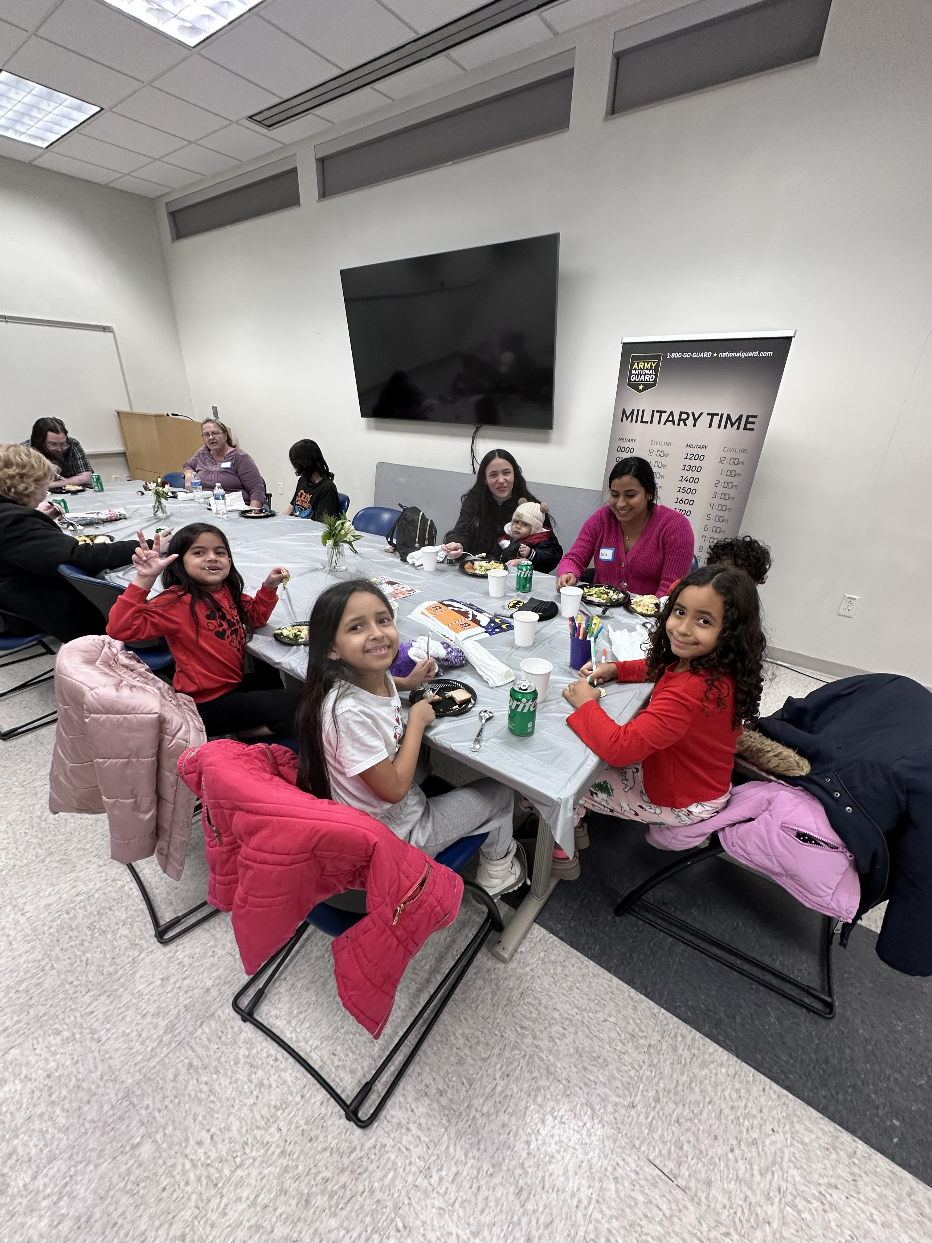 Families dining together at IMPACT STATION