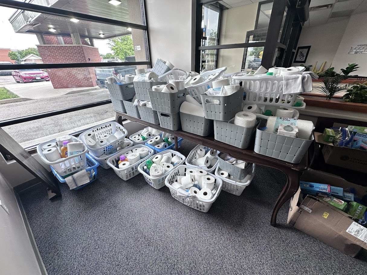 Donation baskets collected for IMPACT Station