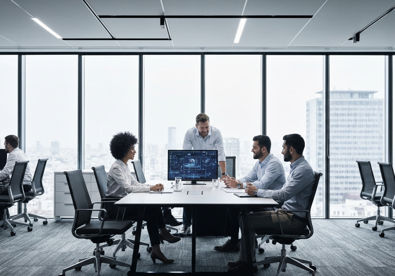 Dedote Infotech digital marketing and web development expert team working in modern office