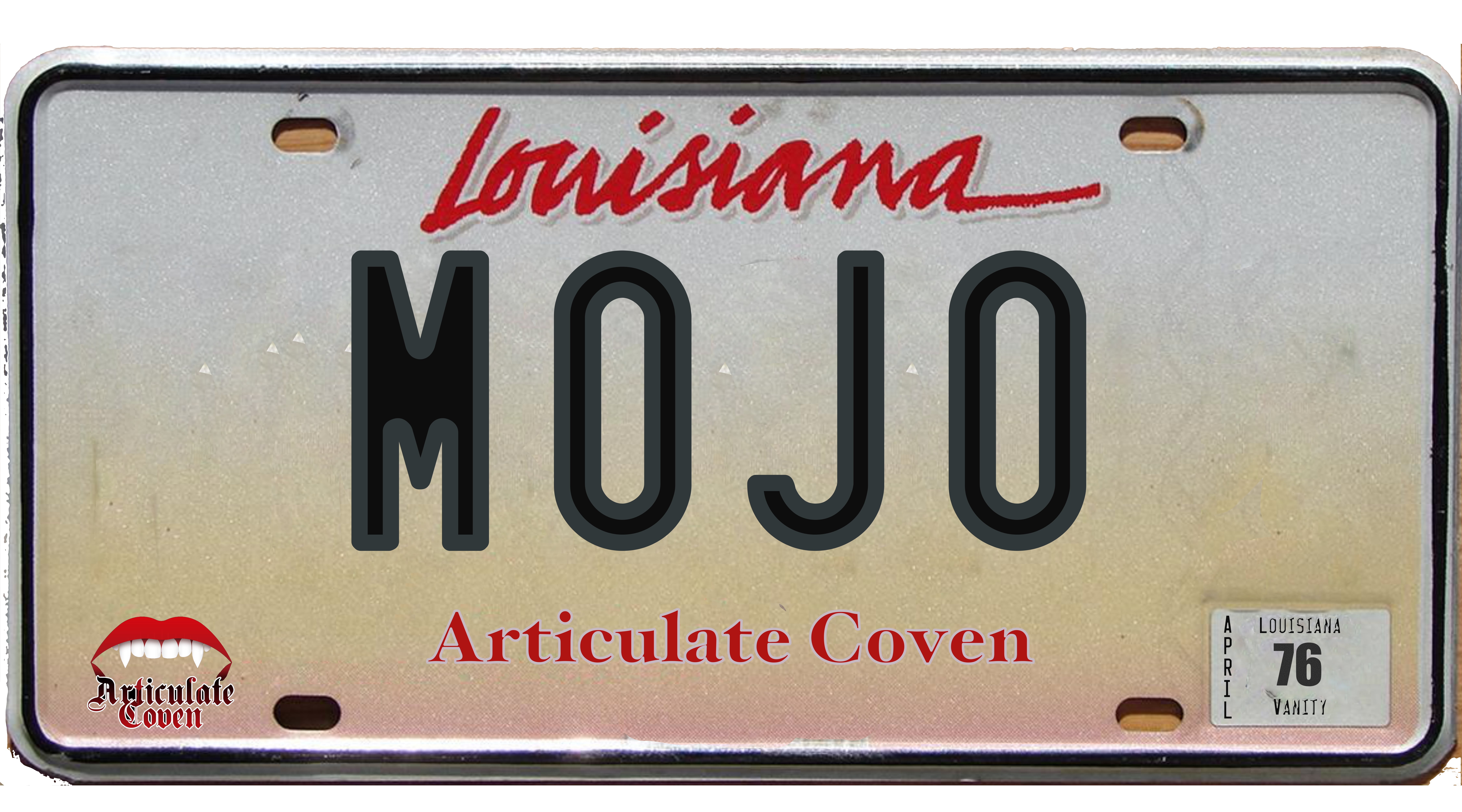 Mojo License Plate