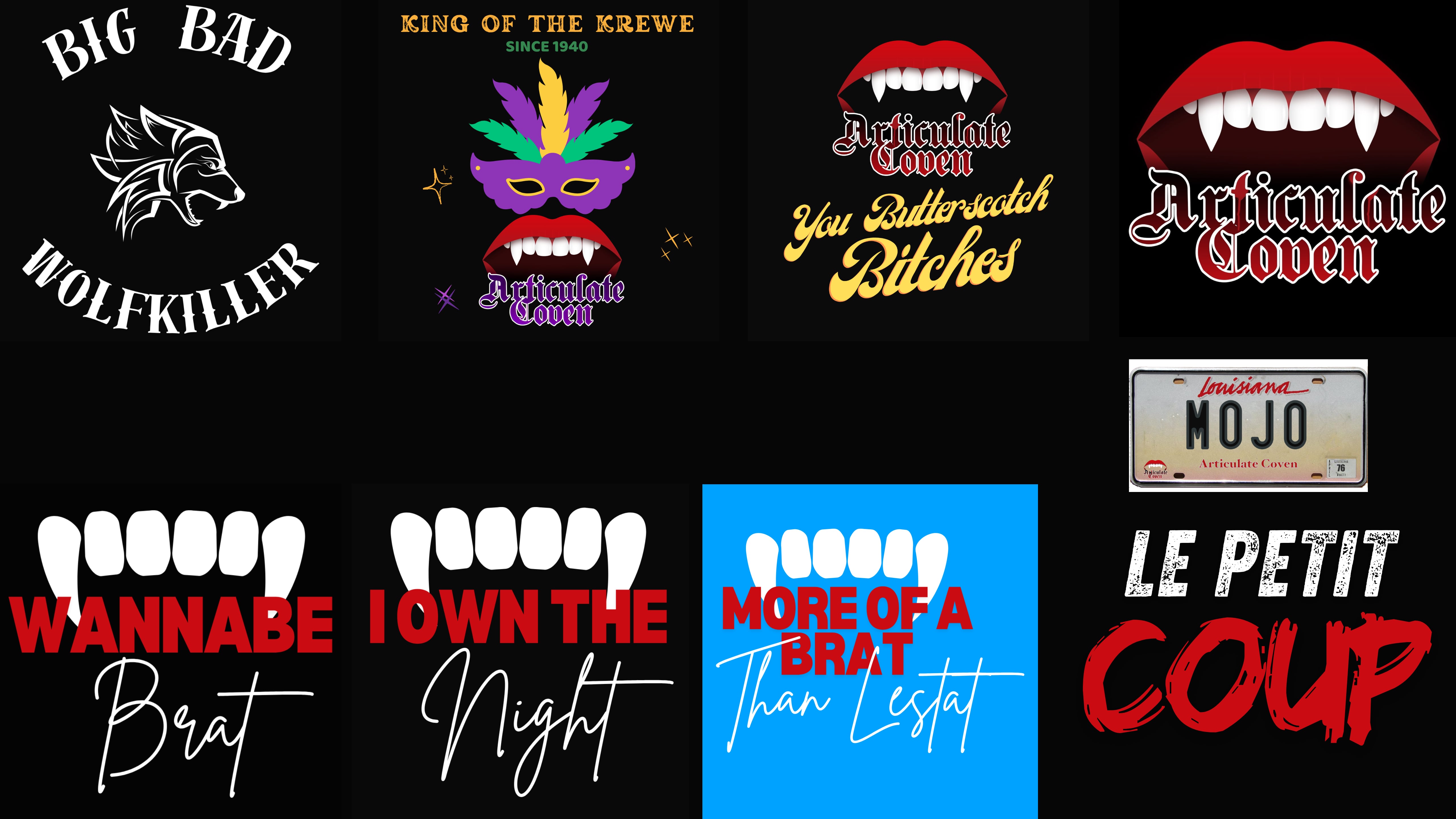 The Complete Coven — All 8 Designs