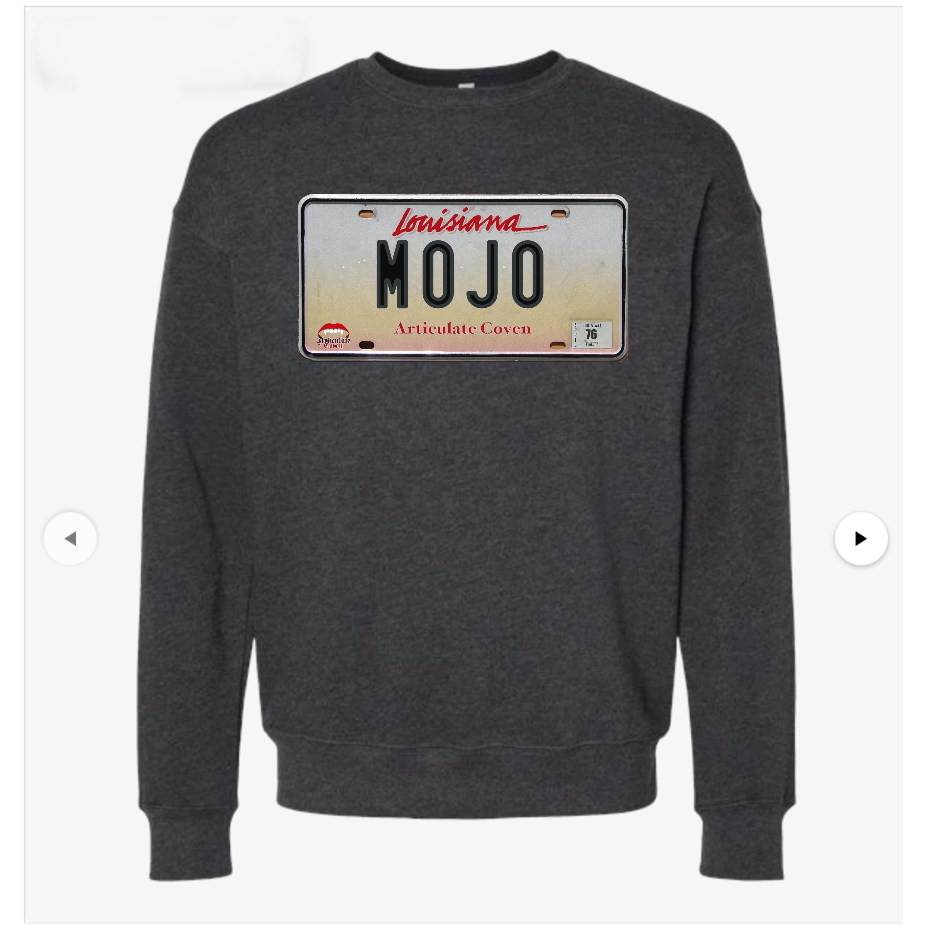 Mojo License Plate Sweatshirt