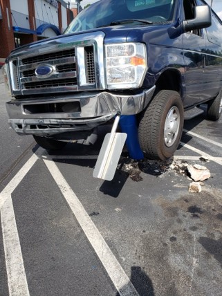 commercial fleet bumper and parking bollard repair Cartersville Georgia — Marshall's Handyman Service