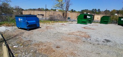 commercial dumpster enclosure and waste receptacle area Bartow County Georgia — Marshall's Handyman Service
