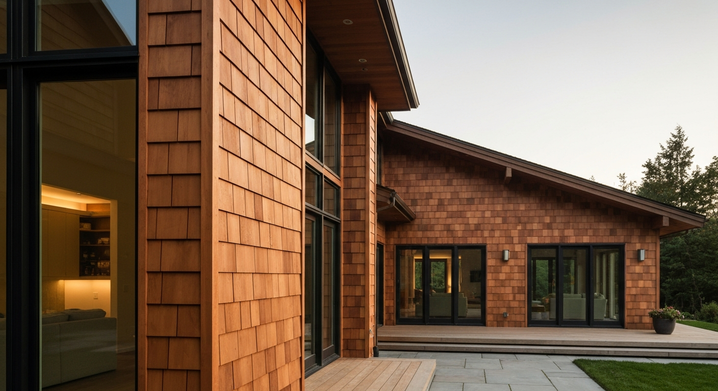 Cedar wood siding