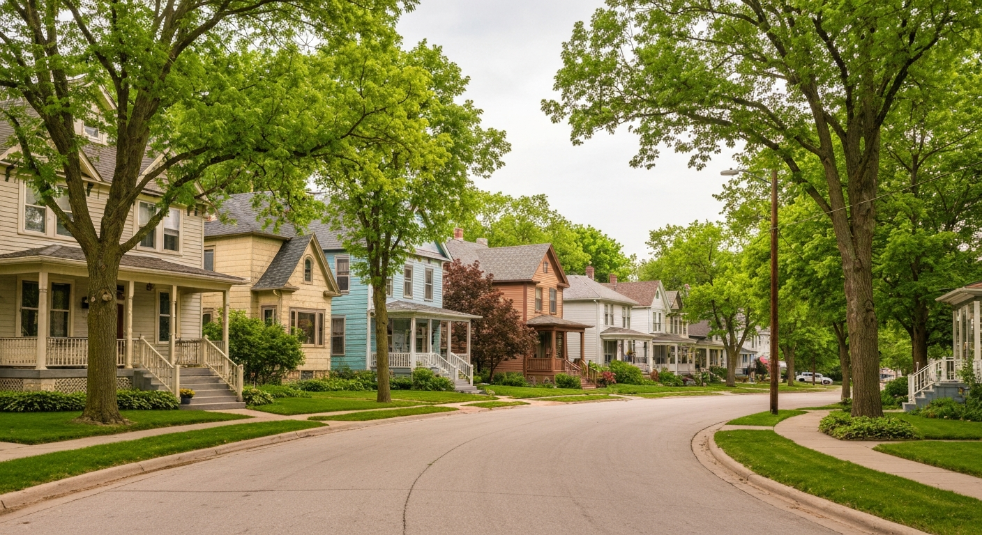 Davenport IA residential area