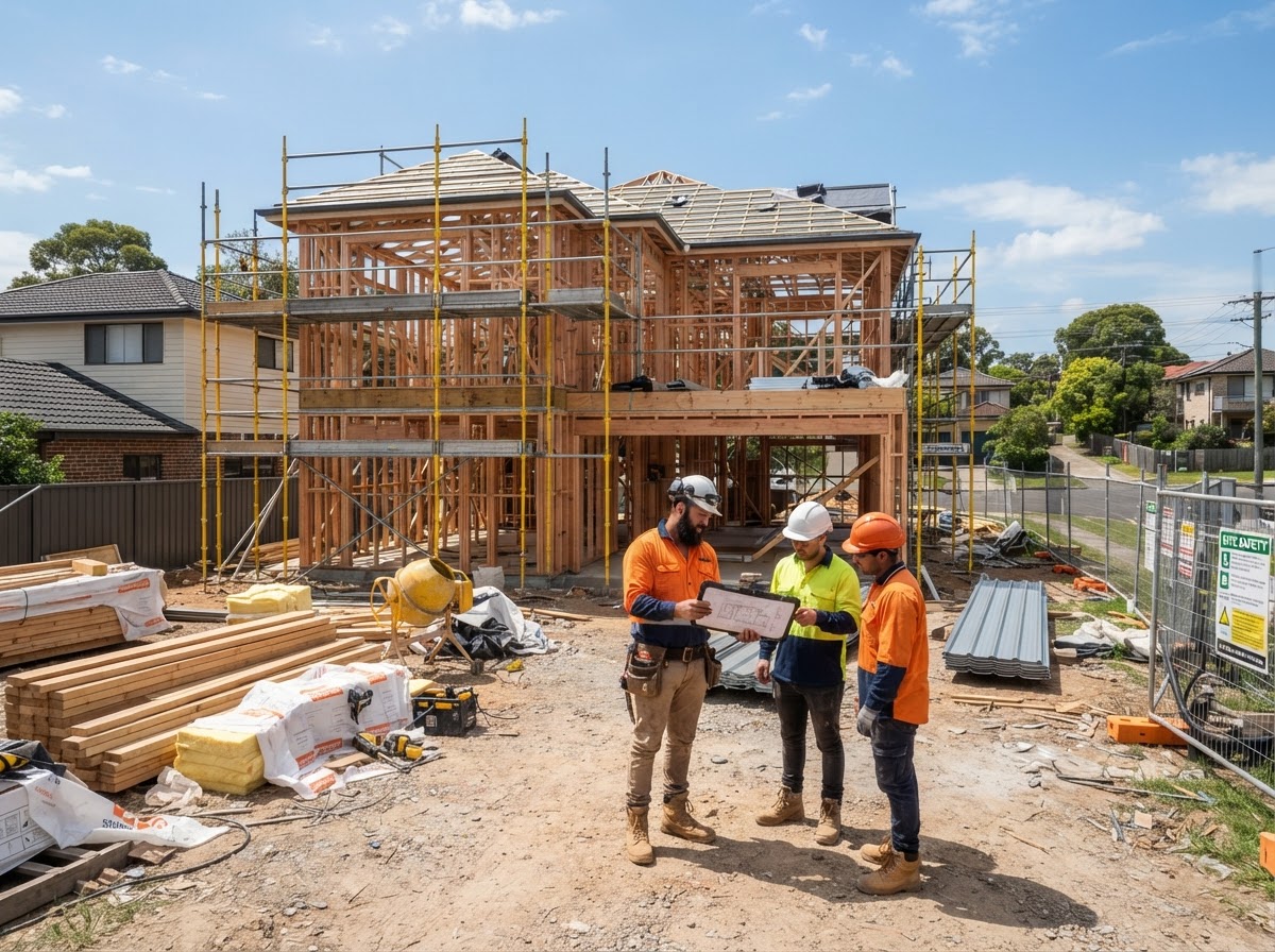 Staged construction loan disbursement for building a new home in Australia